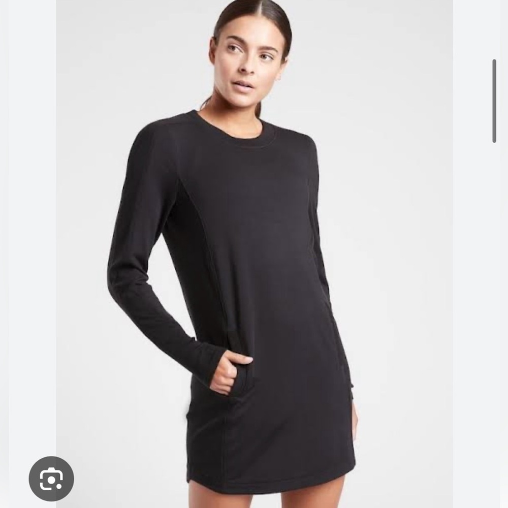 Athleta black balance dress size Medium